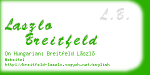 laszlo breitfeld business card